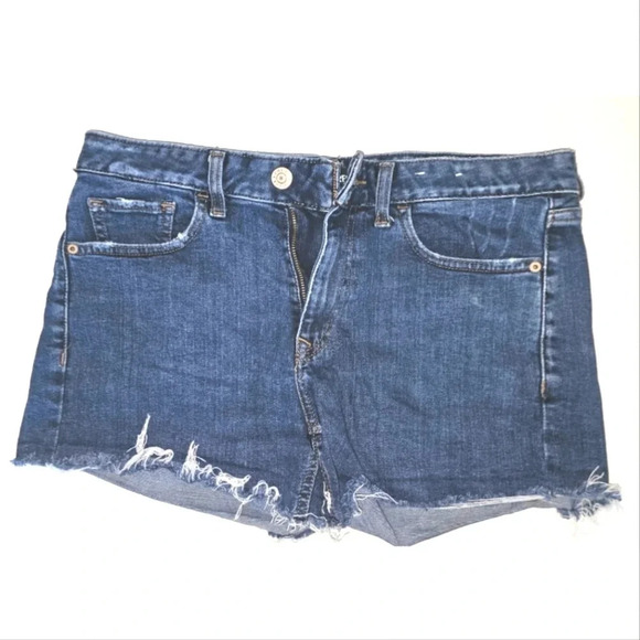 Express Cut Off Denim Shorts - Picture 1 of 5